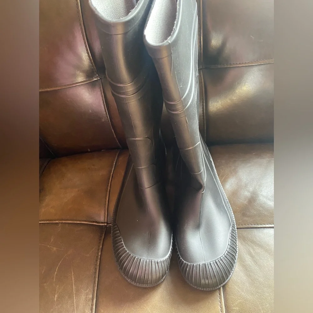 NEW Servus By Honeywell Rubber Boots Mens 11 / Womens 12 Black Pull On Waterpro